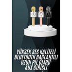Epilons Karaoke Mikrofon Bluetooth Bağlantılı Aux Girişli Uzun Pil Ömrü Yüksek Ses Kaliteli - Renkli