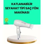 Epilons Katlanabilir Seyahat Tipi Saç Kurutma Makinesi Çift Kademeli Ayar