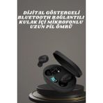 Epilons Kulaklık Dijital Göstergeli Bluetooth Bağlantılı Kablosuz Kulak Içi Mikrofonlu Dokunmatik Kon - Renkli