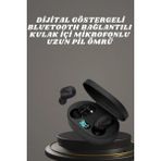 Epilons Kulaklık Dijital Göstergeli Bluetooth Bağlantılı Kablosuz Kulak Içi Mikrofonlu Dokunmatik Kontrol - Çok Renkli