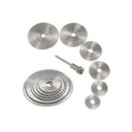 Epilons Metal 6 Parça Mini Matkap Ucu Ahşap Kesme Yuvarlak Çelik Bıçak Disk Testere Seti Kiti