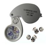 Epilons Mini 40x25mm Takı Büyüteç, Cep Büyüteç, Teftiş, Elmas Pullar, Madeni Kontrol Lup Mg21011