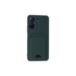 Epilons mpdA0458683140711603 Newface Xiaomi Redmi 13C Kılıf Kelvin Kartvizitli Silikon - Koyu Yeşil