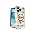 Epilons mpdA0458683140716868 İphone 16 Pro Kılıf Daisy Simli Magsafe Kapak - Siyah