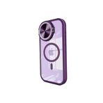 Epilons mpdA0458683140721480 Newface İphone 15 Pro Max Kılıf Teleskop Lens Magsafe Silikon Kapak - Derin Mor