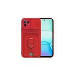 Epilons mpdA0458683140772802 Newface Xiaomi Mi 11 Lite Kılıf Zuma Kartvizitli Yüzüklü Silikon - Kırmızı