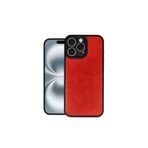 Epilons mpdA0458683140811631 İphone 16 Pro Kılıf Aras Deri Kapak - Kırmızı