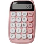 Epilons Pembe Sevimli Kare Tuşlu 10 Haneli LCD Ekranlı Hesap Makinesi Retro Daktilo Tasarım