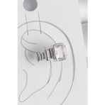 Epilons Pirinç Gümüş Renk Kare Zirkon Taşlı Kadın Kıkırdak Model Küpe - TJ-BKP10560