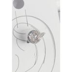 Epilons Pirinç Gümüş Renk Zirkon Taşlı Kadın Kıkırdak Model Küpe - TJ-BKP10559