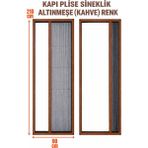 Epilons Plise Pileli Sürgülü Sineklik En 90 cm x Boy 210 cm Sürgülü Akordiyon Kapı Pencere Sineklik (Demir, Ahşap, Çelik,pimapen Kapı - Altınmeşe - 90 x 210