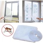 Epilons Pratik Pencere Sinekliği 125X75CM Beyaz + 4m Montaj Bandı Dahil Tak Çıkar Yıkanabilir