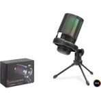 Epilons Profesyonel Gaming Rgb Mikrofon 192 Khz / 24 Bit Type-C - Siyah ME6S