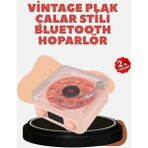 Epilons Retro Kristal Netliğinde Ses – Gece Işıklı Retro Bluetooth Hoparlör - Çok Renkli