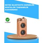 Epilons Retro Radyo Tasarım Bluetooth Hoparlör 1800MAH Uzun Çalma Süresi - Çok Renkli