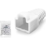 Epilons RJ45 Konnektör Papuç - 100 Adet Beyaz / Ekonomik Poşet Paket ND2433