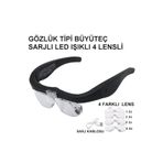 Epilons Şarjlı Gözlük Büyüteç 4 Farklı Lens 11537dc