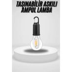 Epilons Taşınabilir Askılı Ampul Kamp Lambası Askılı Type-C Şarjlı Bahçe Lambası