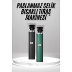Epilons Tıraş Makinesi Profesyonel Paslanmaz Çelik T-Bıçak Saç Sakal Ense Vücut