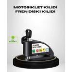 Epilons Titreşim Sensörlü Alarmlı Motosiklet Disk Kilidi 14MM Çelik Çift Kilitleme