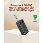 Epilons Tüm Cihazlara Uyumlu Çoklu Çıkışlı Powerbank - Çok Renkli