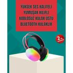Epilons Type-C Şarjlı Rgb Işıklı Bluetooth Kulaklığı - Çok Renkli