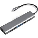 Epilons Type-C To Hdtv 8 Port Çoklu Adaptör - 4K Hdmı, Usb, Sd/tf Kart, Çok Fonksiyonlu Dönüştürücü