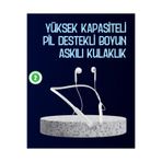 Epilons USB Şarjlı Uzun Ömürlü Boyun Askılı Bluetooth Kulaklık