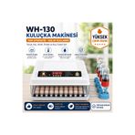 Epilons WH-130 Kuluçka Makinesi 130 Yumurta Kapasiteli Tam Otomatik 12V Destekli Yedek Motor Hediyeli