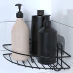 Epilons Yapışkanlı Banyo Köşeliği Kancalı Köşe Rafı Duş Şampuanlık Duvar Düzenleyici Organizer Raf