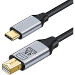 Epilons ZR126 Siyah Type-C Mini Dp Çevirici Kablo 1,8 M