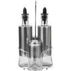 epinox 4'lü Set 300 ml Leylak Yağlık ve Sirkelik Cam Şişe