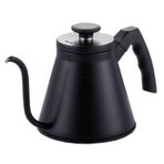 Epinox Barista İbrik Coffee Pot Kettle 1200 ML- Filtre Kahve Demliği Siyah Renk Paslanmaz Çelik