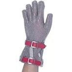 EPINOX Çelik Eldiven Uzun 8 cm Kırmızı, M Beden, (EL-UZR)