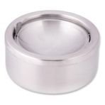 Epinox Çelik Hazneli Basmalı Küllük - Bahçe Tipi Kül Tablası - Mandallı Küllük - 12 cm Çap
