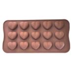 Epinox KLP-21 Kalp 21.2x10.6x2 cm Silikon Çikolata Kalıbı