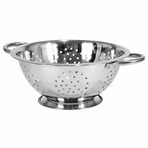 EPINOX Paslanmaz Çelik Makarna Süzgeci, Salata Süzgeci - 30 cm çap, Çok Renkli