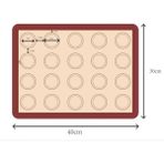 Epinox Pastry Silikon Makaron Mat 40X30 cm (Smm-43) - Çok Renkli