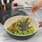 Epinox Pastry Silikon Servis Spatulası Ahşap Sap (Asp-12) - 1 Adet