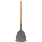 Epinox Silikon Servis Spatulası Ahşap Sap (Asp-12) - Gri