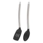 Epinox Silikon Siyah Mutfak Seti 2 (Silikon Kaşık, Silikon Spatula)