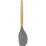Epinox Silikon Sıyırma Spatulası Ahşap Sap (Ash-13) - Siyah