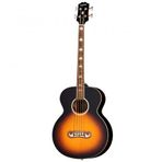 Epiphone El Capitan J-200 Studio Elektro Akustik Bas Gitar (Aged