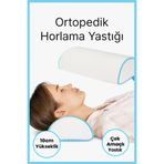 EpiRelax Ortopedik Horlama Önleyici Yastık | Ergonomik Boyun Destekli, Yan ve Sırt Üstü Uyku İçin Rahatlık