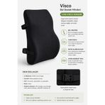 EpiRelax Ortopedik Visco Bel Destek Yastığı Sırt Minderi Ofis & Araç Koltuğu Uyumlu Ergonomik Bel Destek Minderi Sırt Yastığı Araba Bel Desteği Oto Koltuk Minder