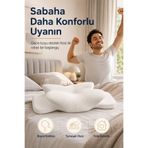 EpiRelax Sırtüstü Uyku İçin Ergonomik Visco Yastık Baş ve Boyun Destekli