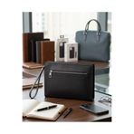 Epod Erkek El Çantası Çift Fermuarlı Suni Deri Portföy Clutch Çanta Marjinal tarz