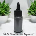 Epoksi Bazlı Gri Parlak Sıvı Sedefli Pigment 30 gr Hobi,sanat,ahşap,magnet