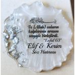 Epoksi Magnet 25 Ad Gümüş Söz Nişan Nikah Düğün Sünnet Hediye