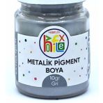 EPOKSİ REÇİNE METALİK SEDEFLİ PİGMENT TOZ BOYA GRİ 10 GR